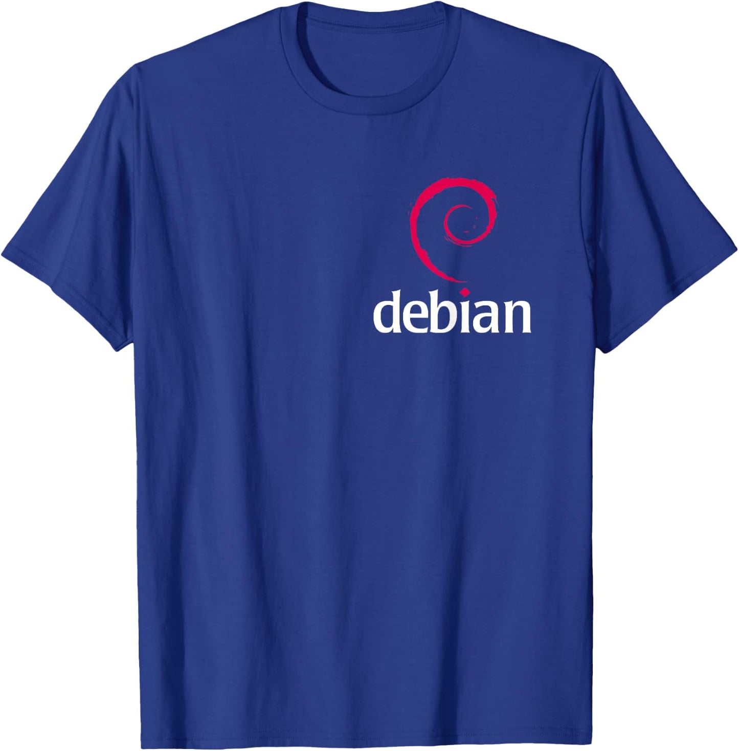 Linux Debian lovers Spiral Logo Open Source Os T-Shirt - T-Shirt | Royal