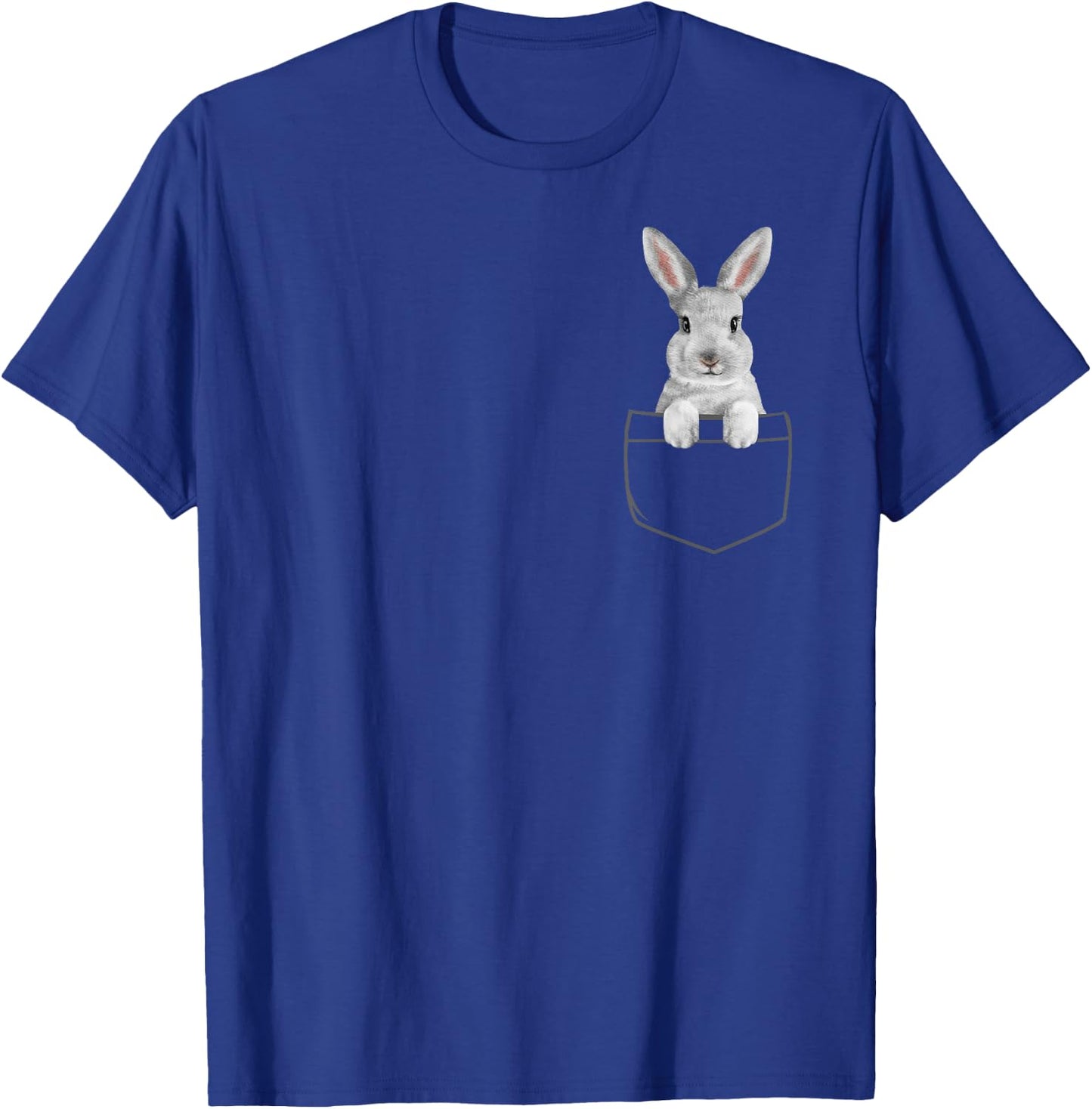 Bunny in a Pocket Girls Funny Easter Bunny T-Shirt - T-Shirt | Royal