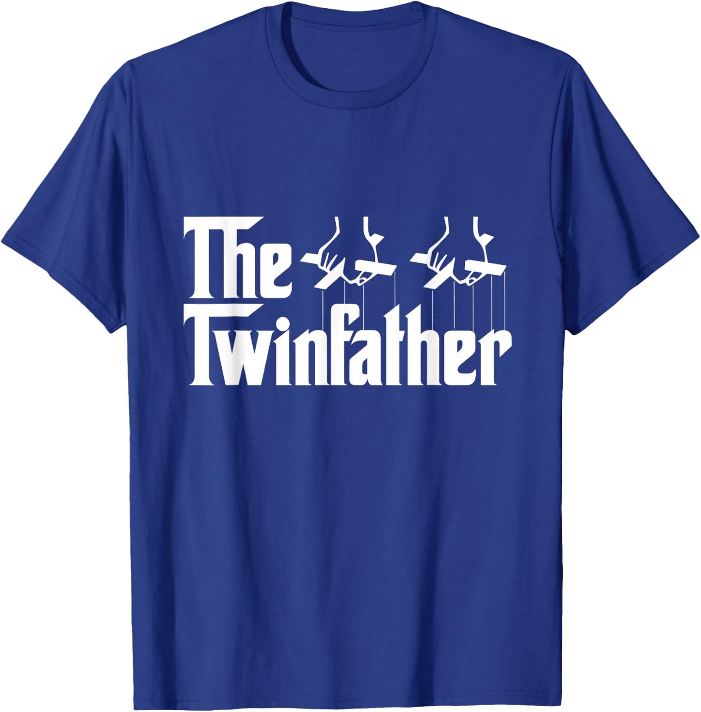 The Twinfather Father of Twins Fist Bump Twin Father Gifts T-Shirt - T-Shirt | Royal