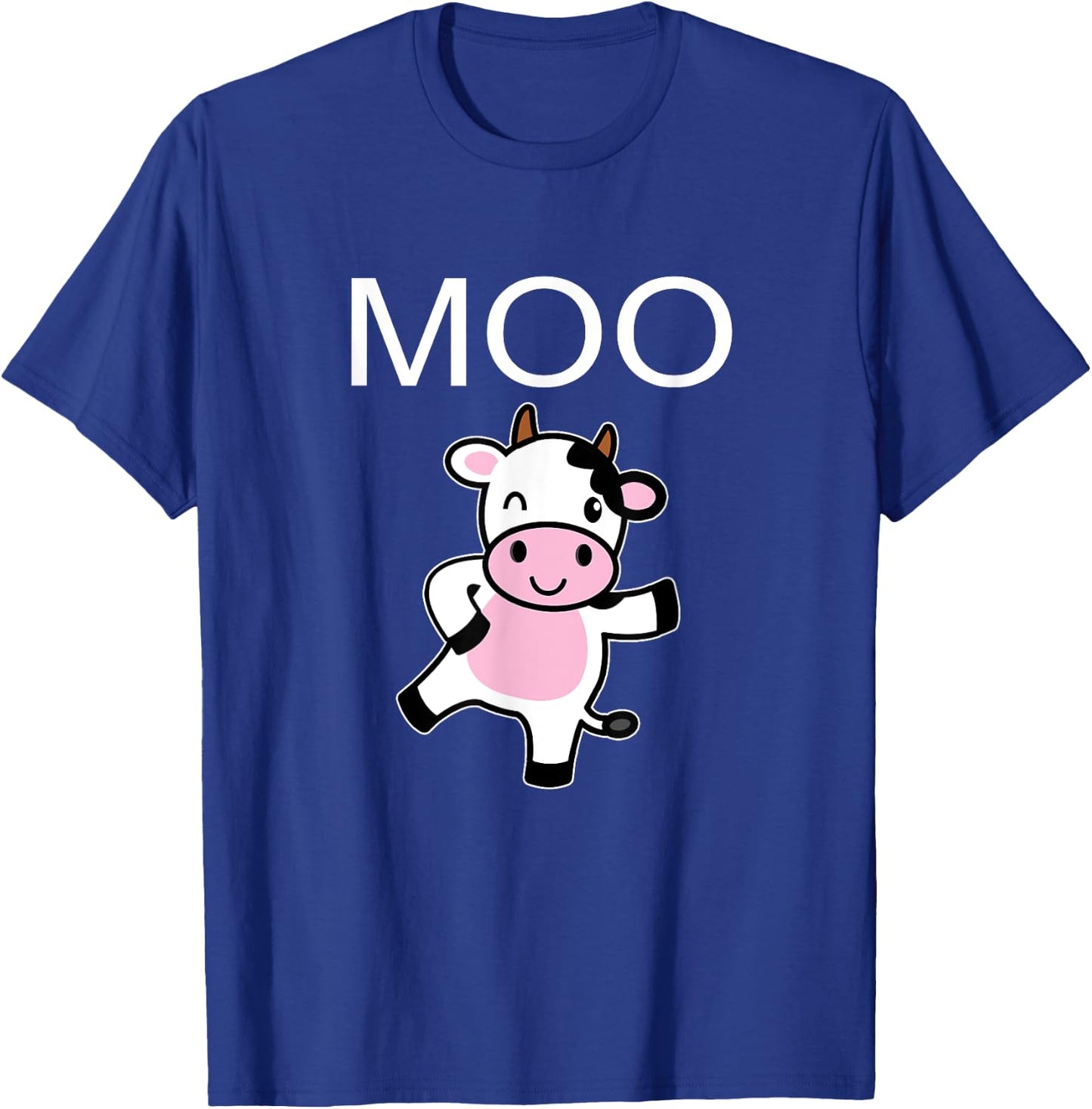 Moo Cow - Funny Farmer cow for adults kids boys and girls T-Shirt - T-Shirt | Royal