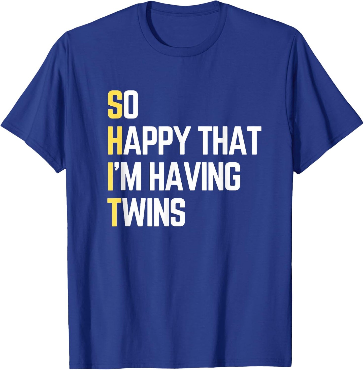 Funny Twins Dad Twin Daddy Expecting Twins Father Gift T-Shirt - T-Shirt | Royal