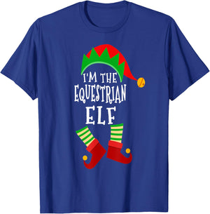 Equestrian Elf Matching Family Group Christmas Elf Costume T-Shirt - T-Shirt | Royal