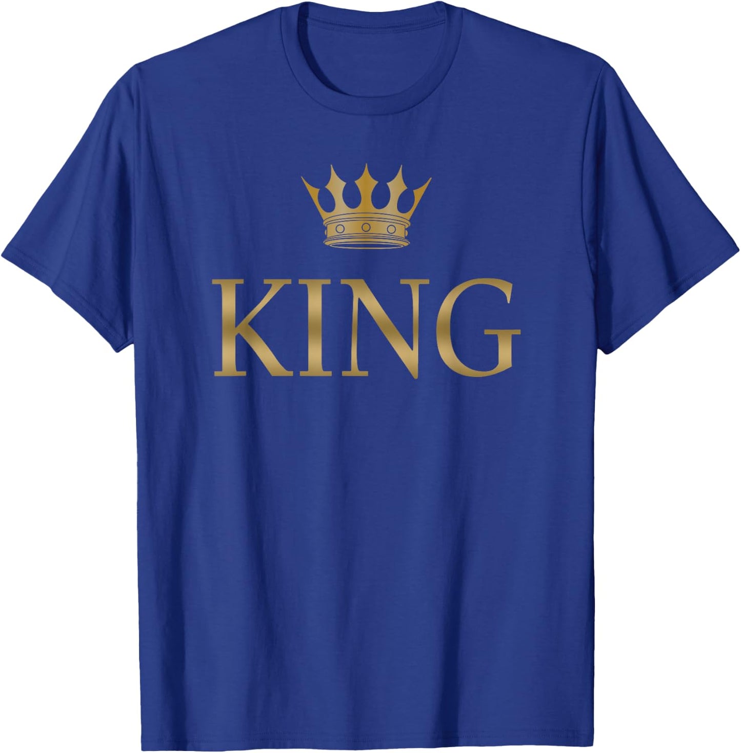 King Gold Crown Birthday Gift Men Women T-Shirt - T-Shirt | Royal