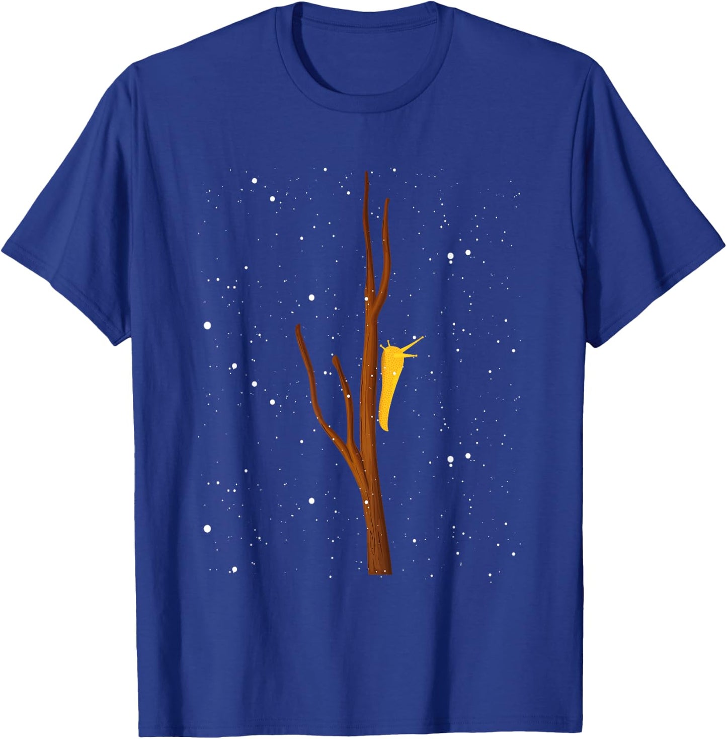 Banana Slug Pacific Banana Slug Fan Black Snug Fit - Spotted Banana Slug Species Climbing Slug - Small - Modern Animal Print - Christmas, Halloween T-Shirt - T-Shirt | Royal