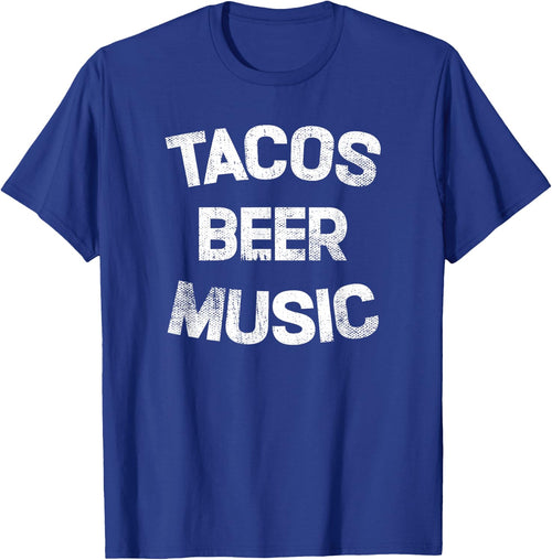 Tacos Beer Music Funny Mexican Food Lover Drinking