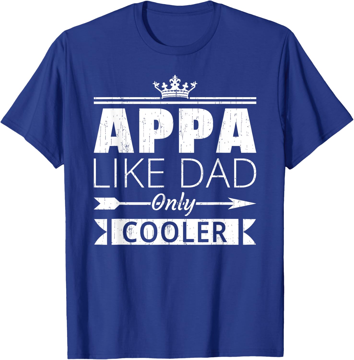 Appa Cooler Funny Korean Dad Father's Day Quote T-Shirt - T-Shirt | Royal