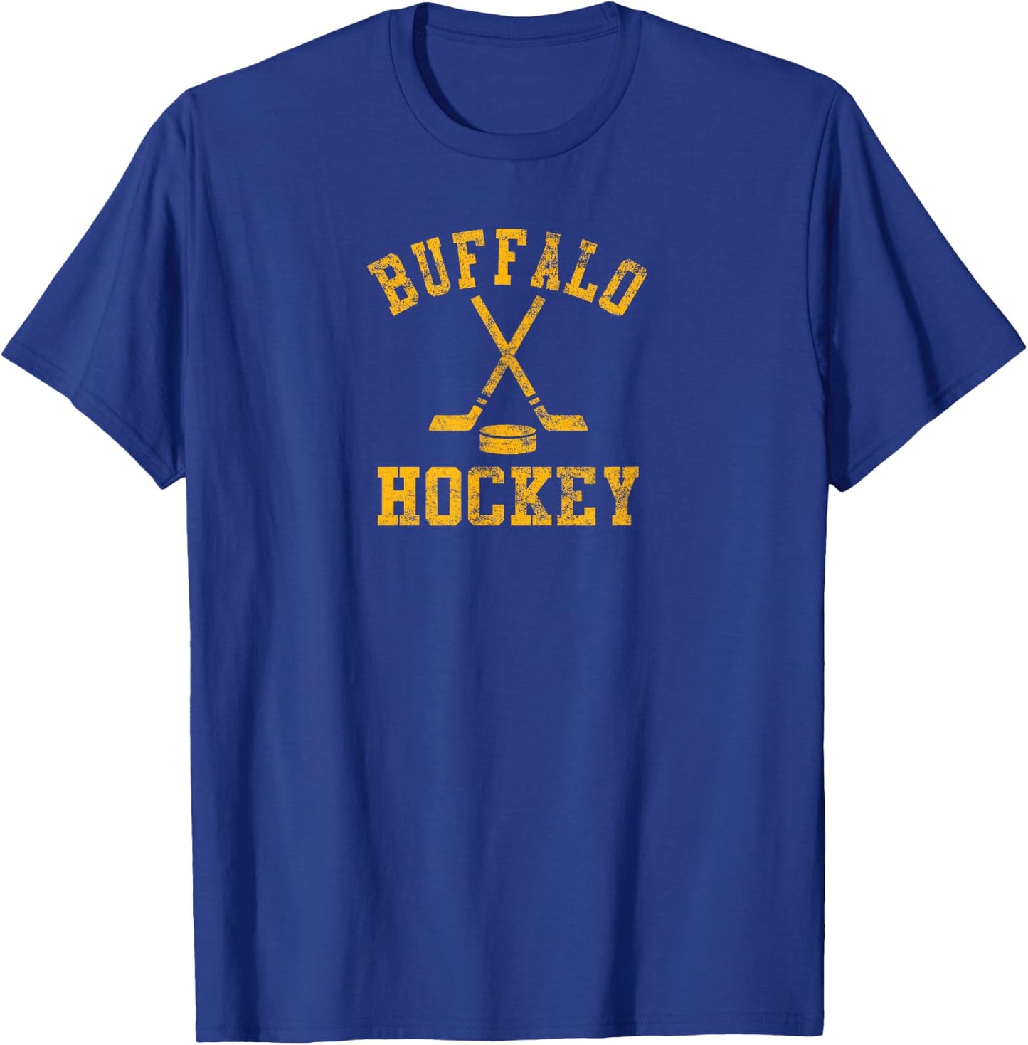 Vintage Buffalo Hockey T-Shirt - T-Shirt | Royal