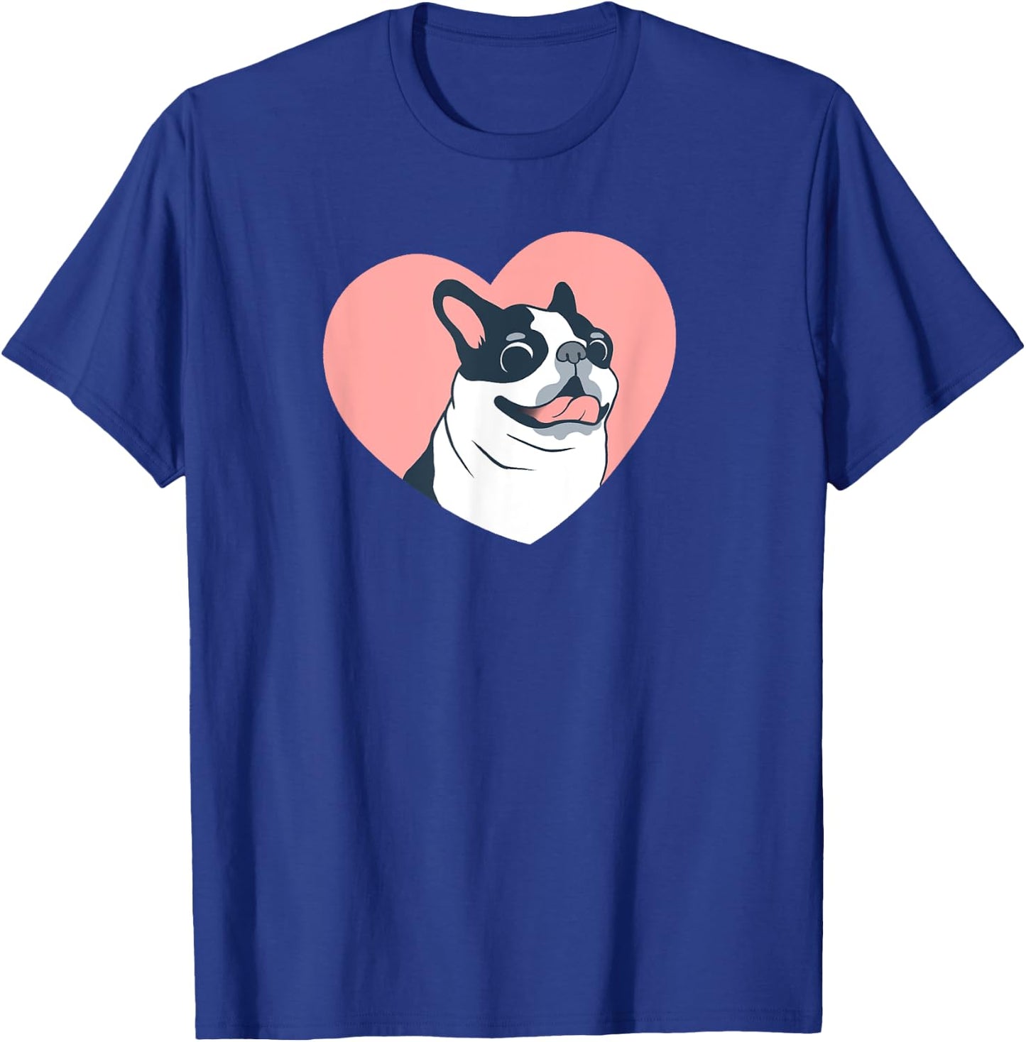 Cute Boston Terrier Dog Love Women Kids T-Shirt - T-Shirt | Royal