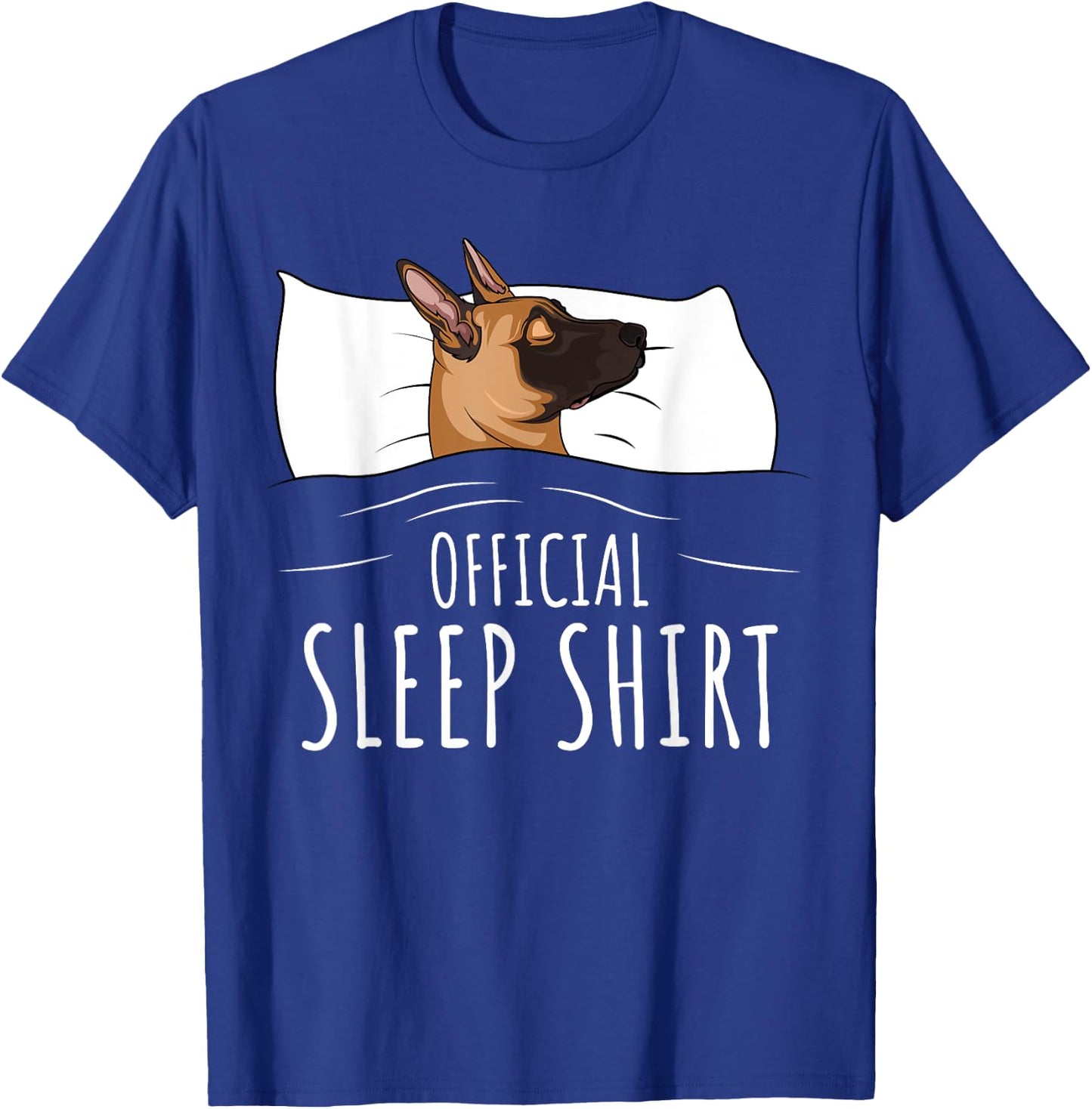 Official Sleep Shirt Malinois Dog T-Shirt - T-Shirt | Royal