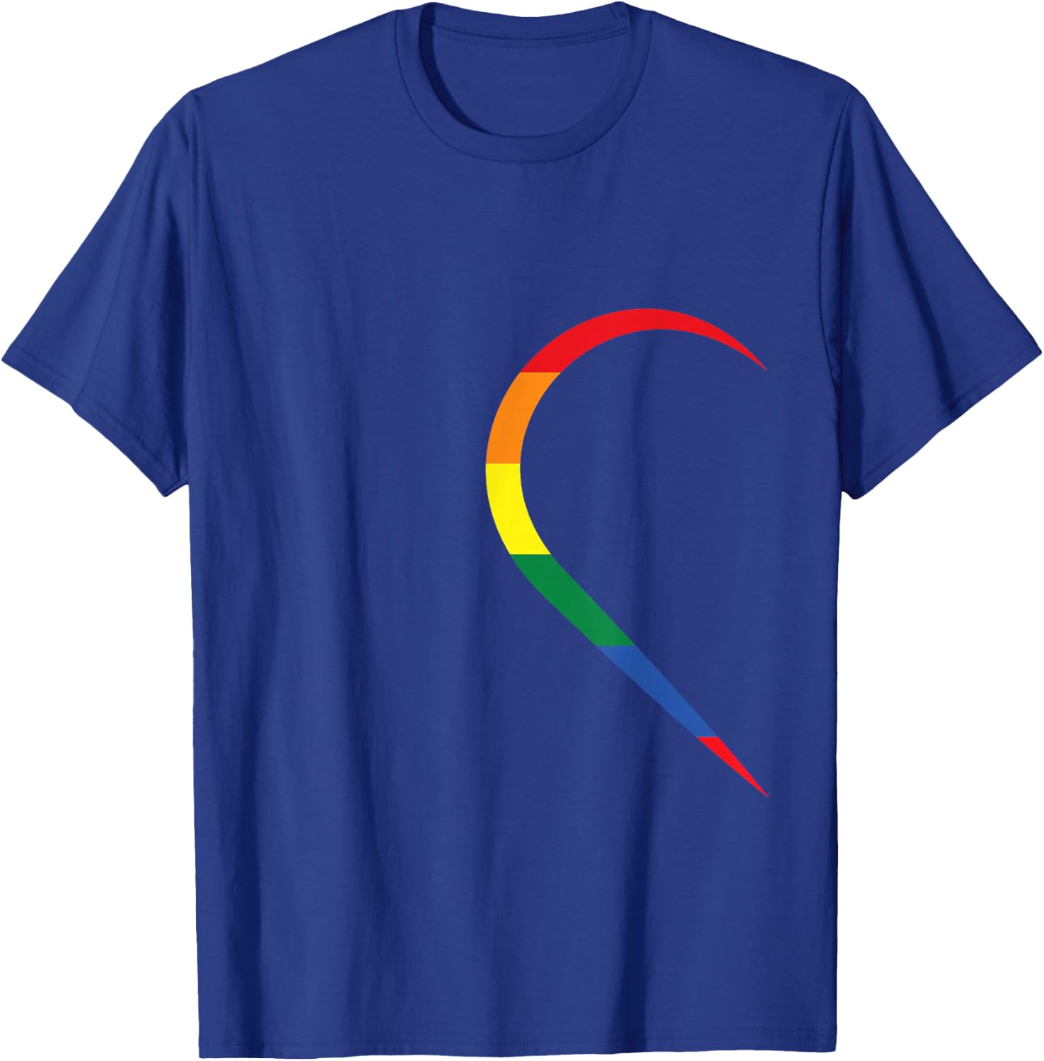 LGBT Half Heart Love Couple Gay Pride Month T-Shirt - T-Shirt | Royal