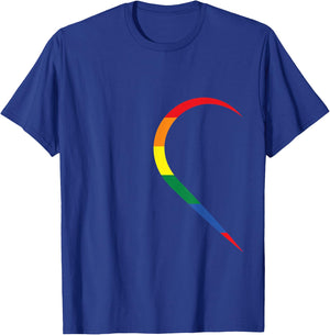 LGBT Half Heart Love Couple Gay Pride Month T-Shirt - T-Shirt | Royal
