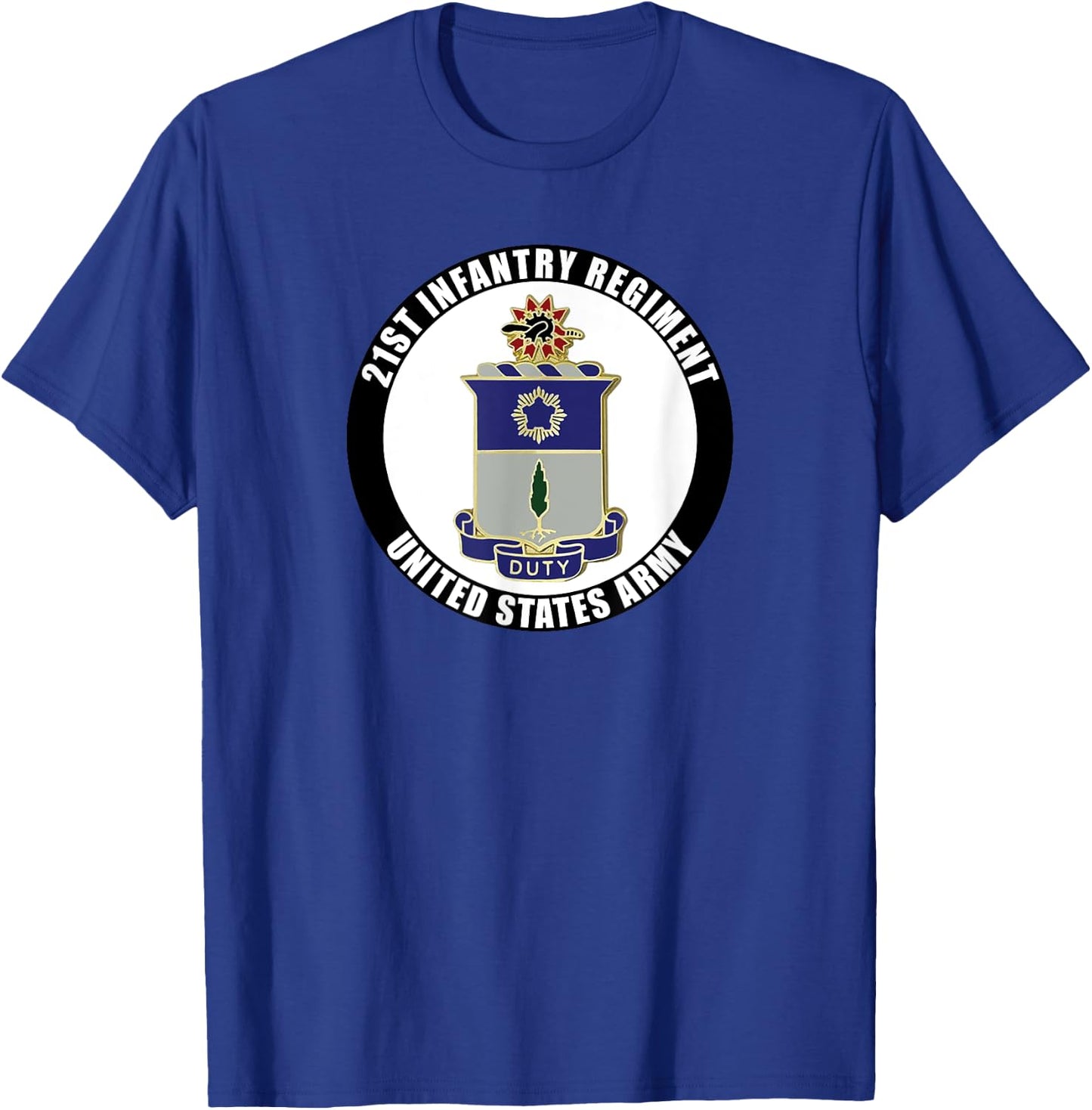 21st Infantry Regiment United States Army Veteran Military T-Shirt - T-Shirt | Royal