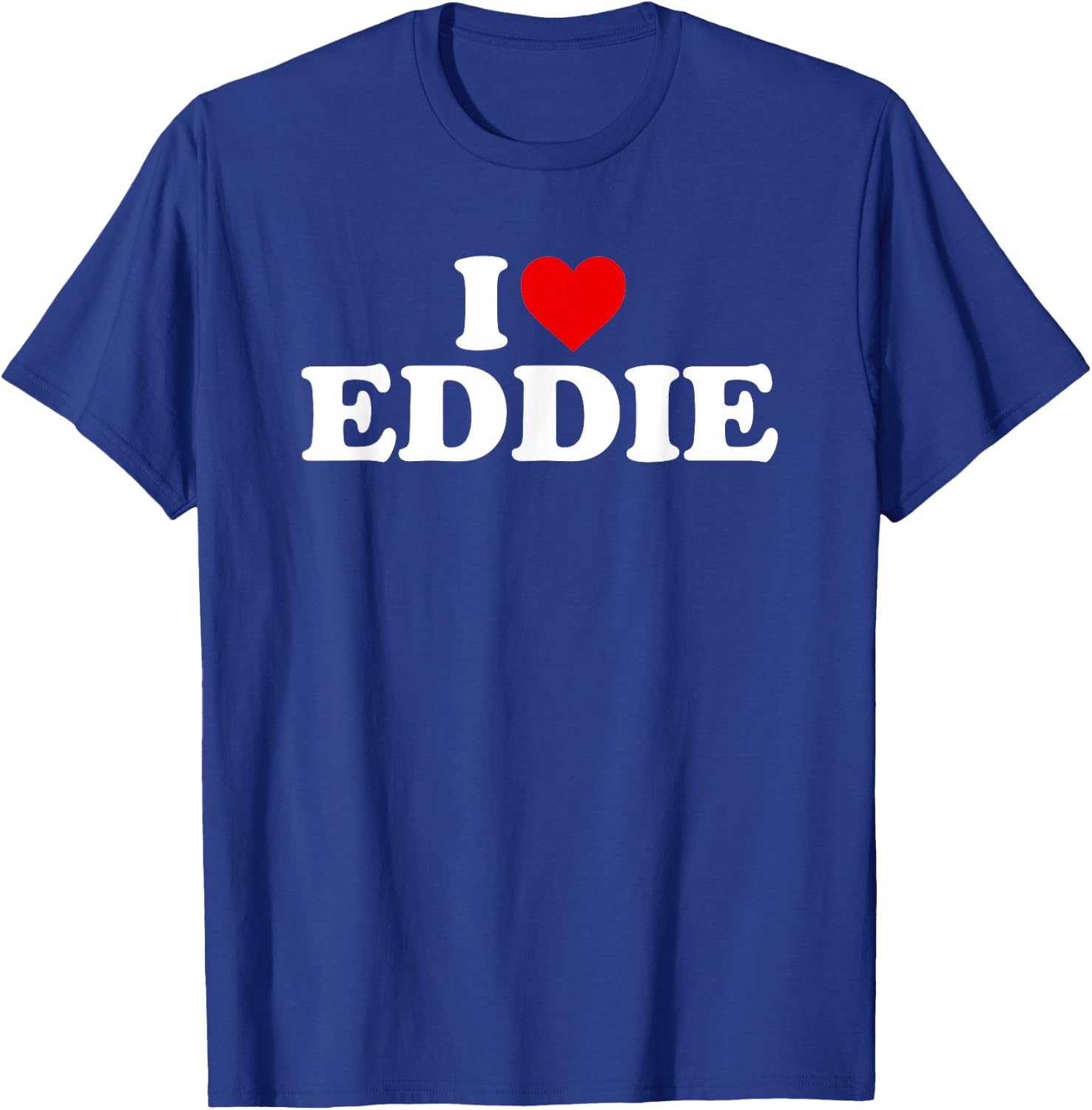 I Love Eddie - Heart T-Shirt - T-Shirt | Royal