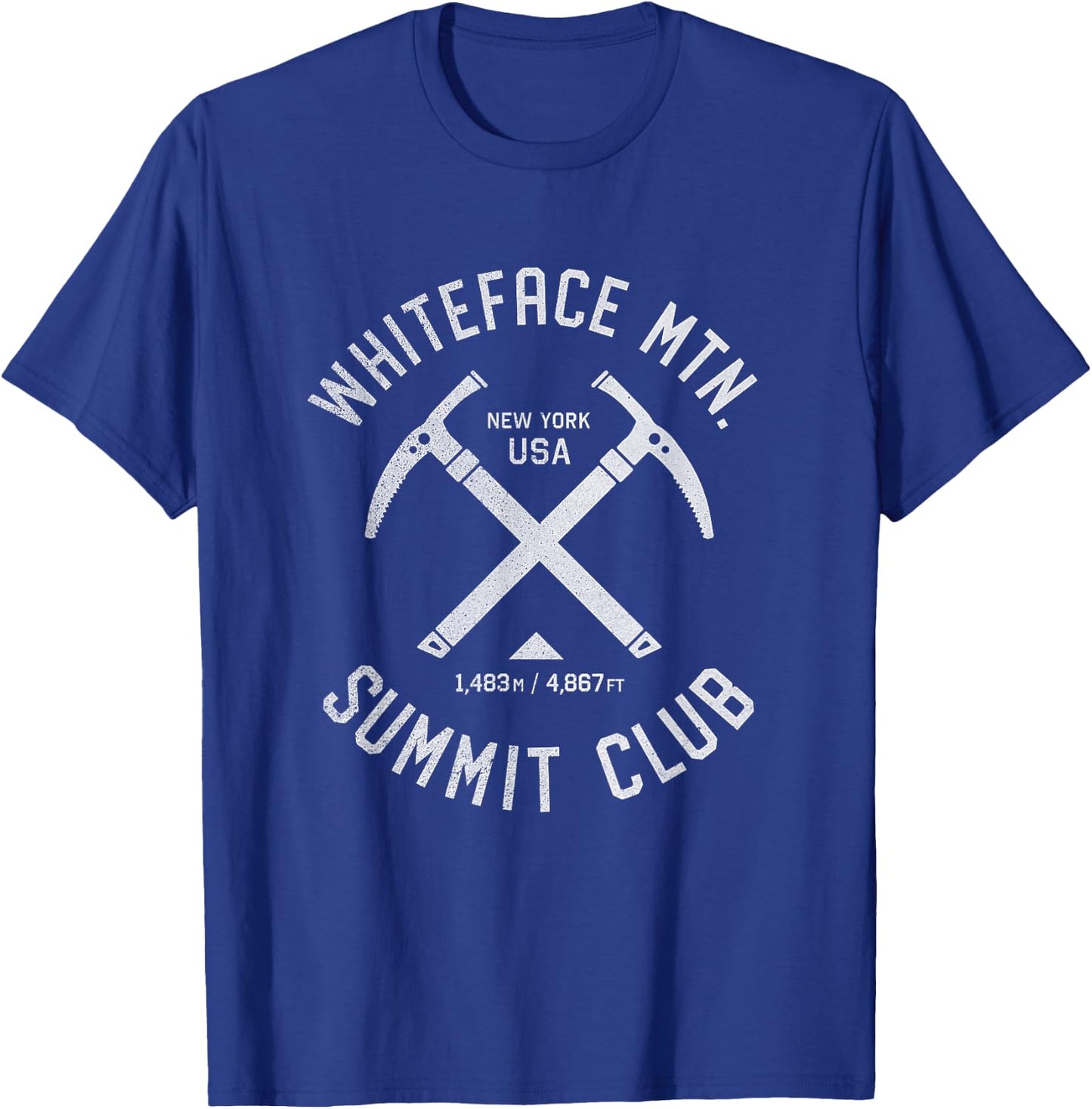 Whiteface Mountain Summit Club | I climbed Whiteface Mount T-Shirt - T-Shirt | Royal