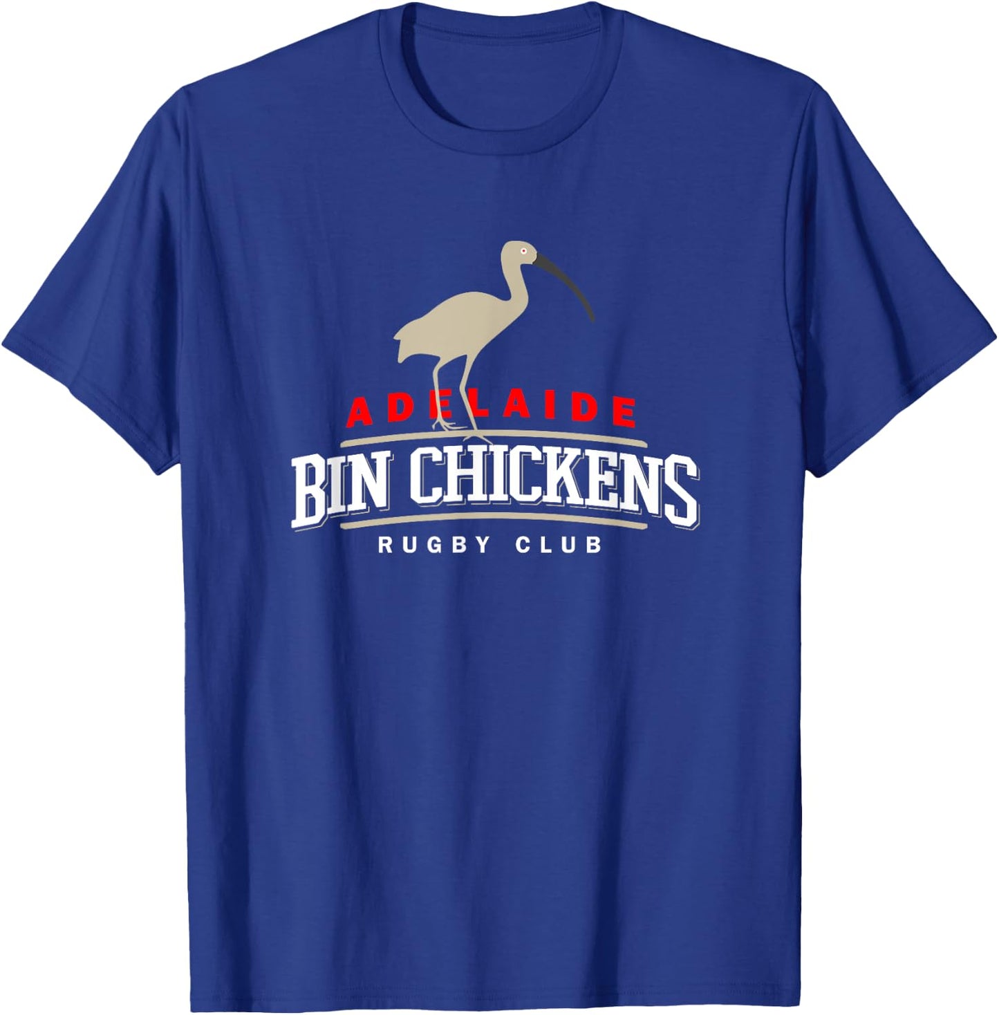 Adelaide Australia Bin Chickens Rugby Club Sports Logo T-Shirt - T-Shirt | Royal