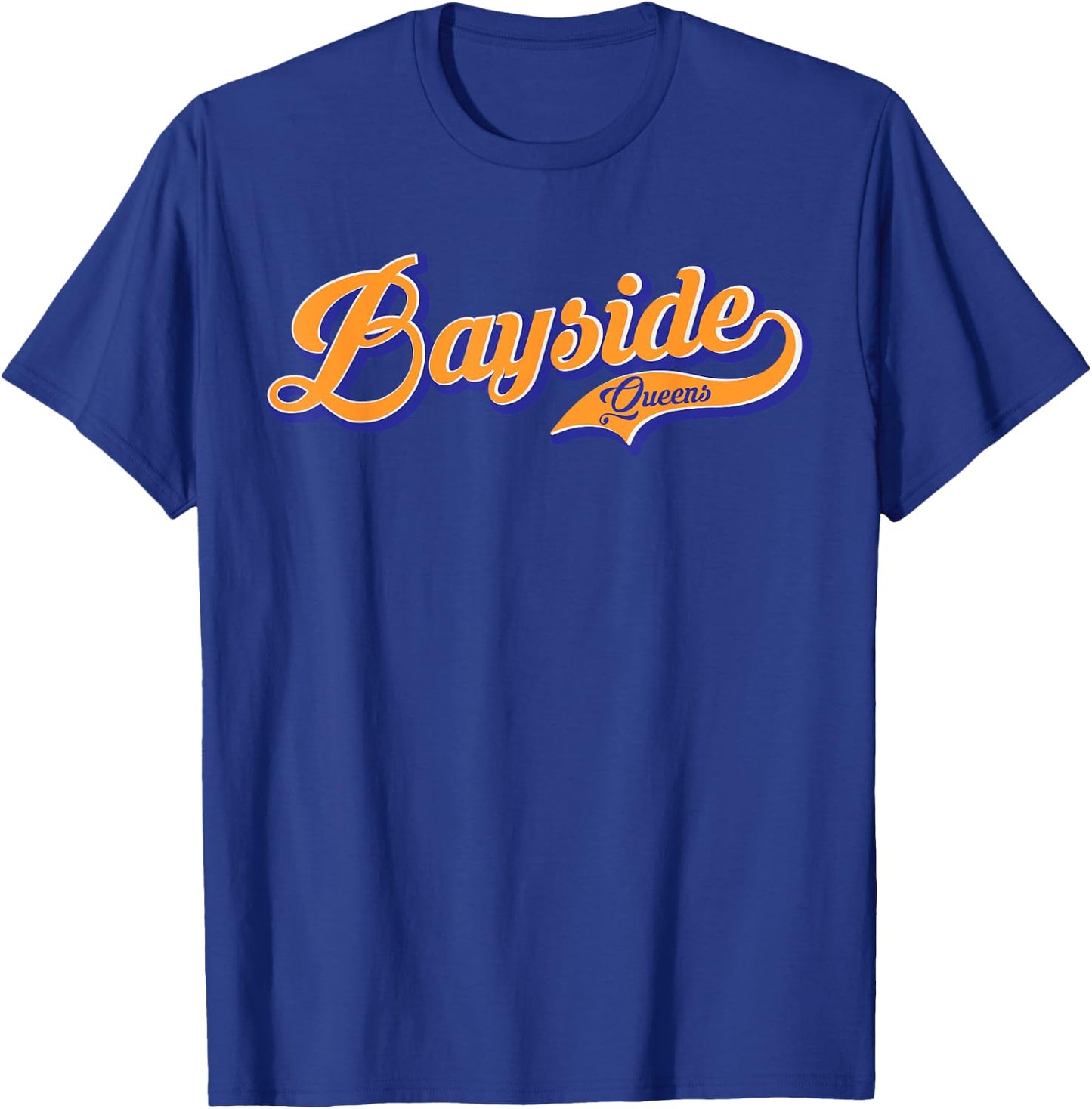Bayside Queens New York City Classic Design T-Shirt - T-Shirt | Royal