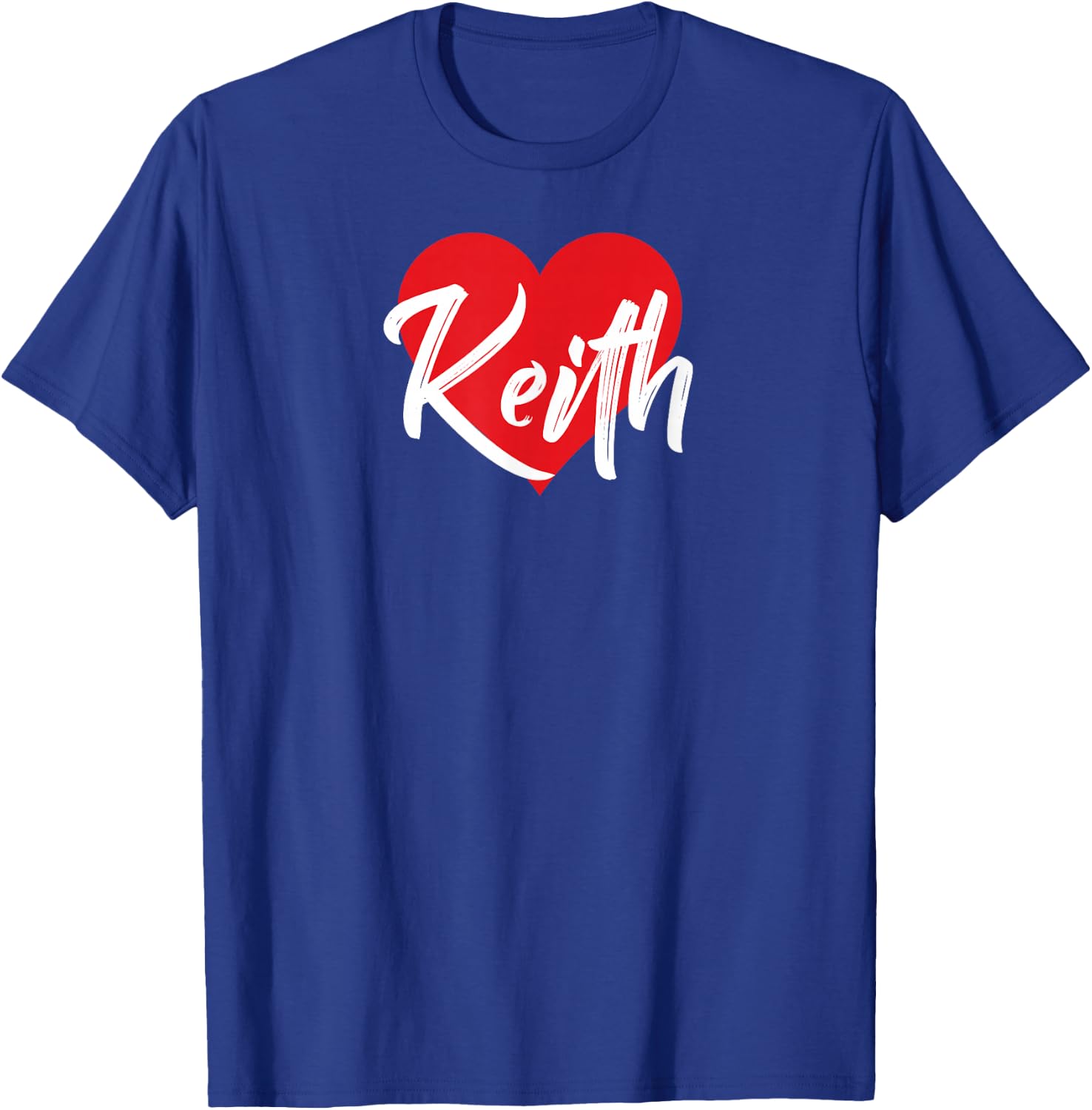 I Love Keith First Name I Heart Named T-Shirt - T-Shirt | Royal