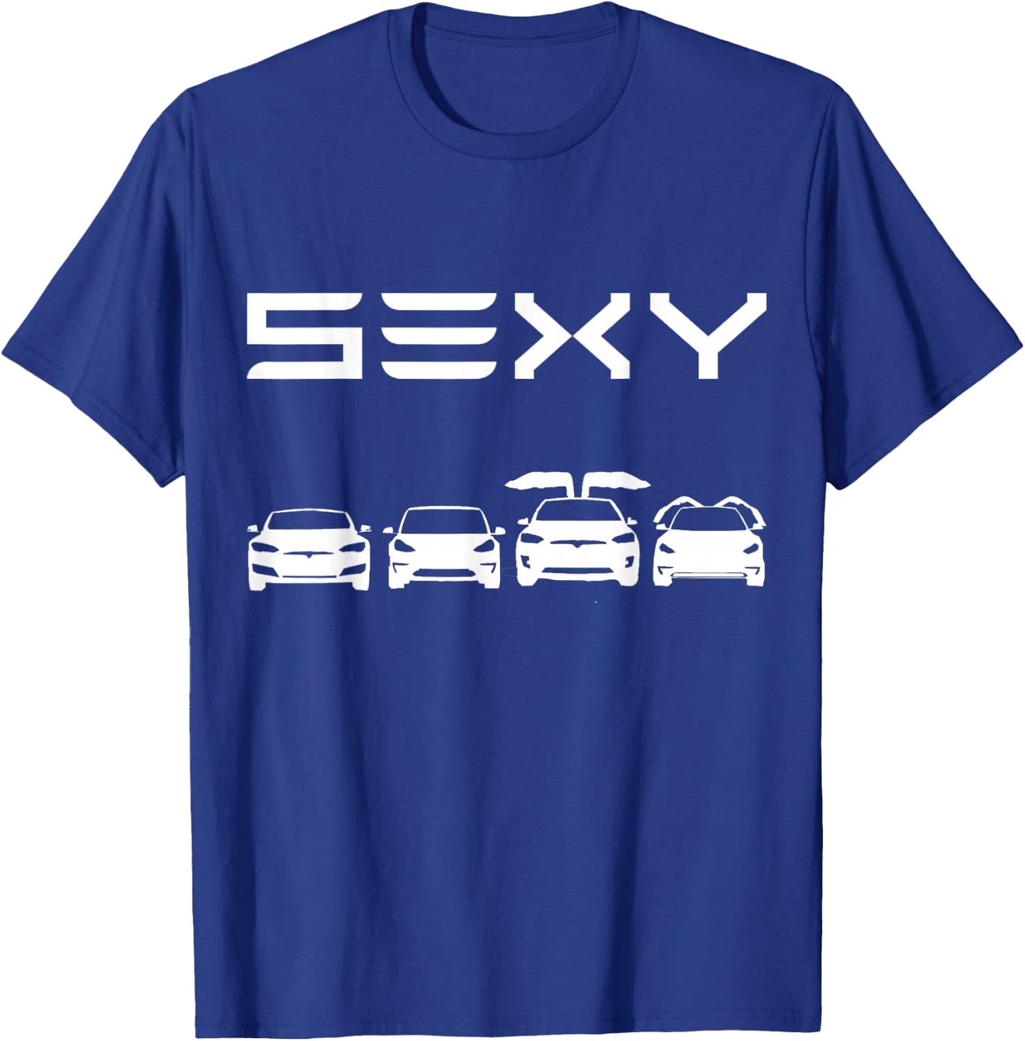 SEXY Cars Electric Cars Zero Emissions haha gas T-Shirt - T-Shirt | Royal