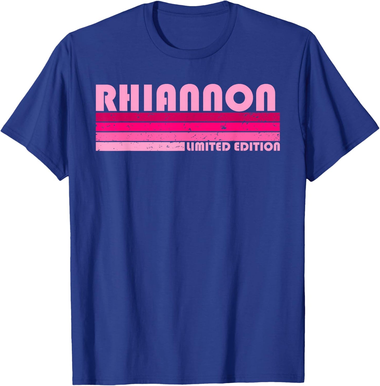 RHIANNON Name Personalized Retro Vintage 80s 90s Birthday T-Shirt - T-Shirt | Royal