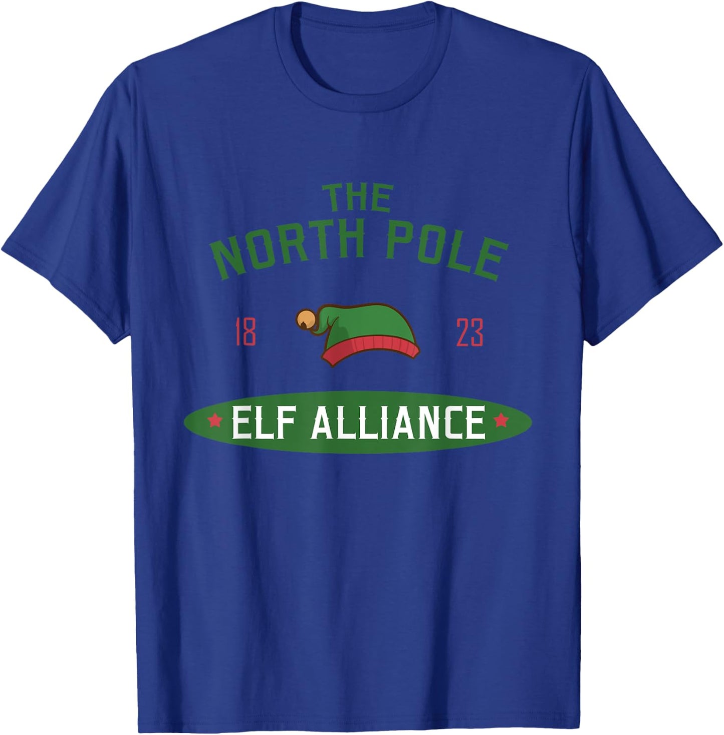 The North Pole Elf Alliance - Santa’s Helper - Elf Christmas T-Shirt - T-Shirt | Royal