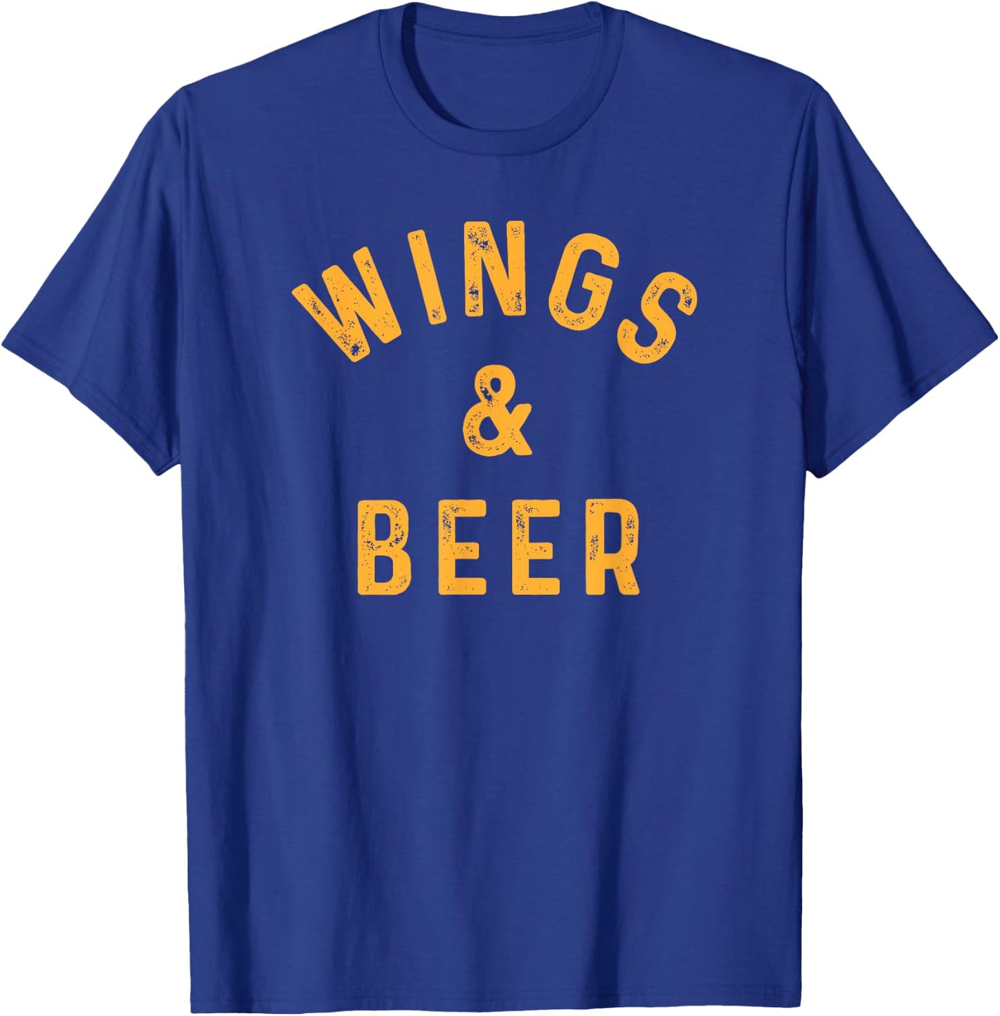 Wings & Beer Funny Buffalo Chicken Lover Beer Drinker T-Shirt - T-Shirt | Royal