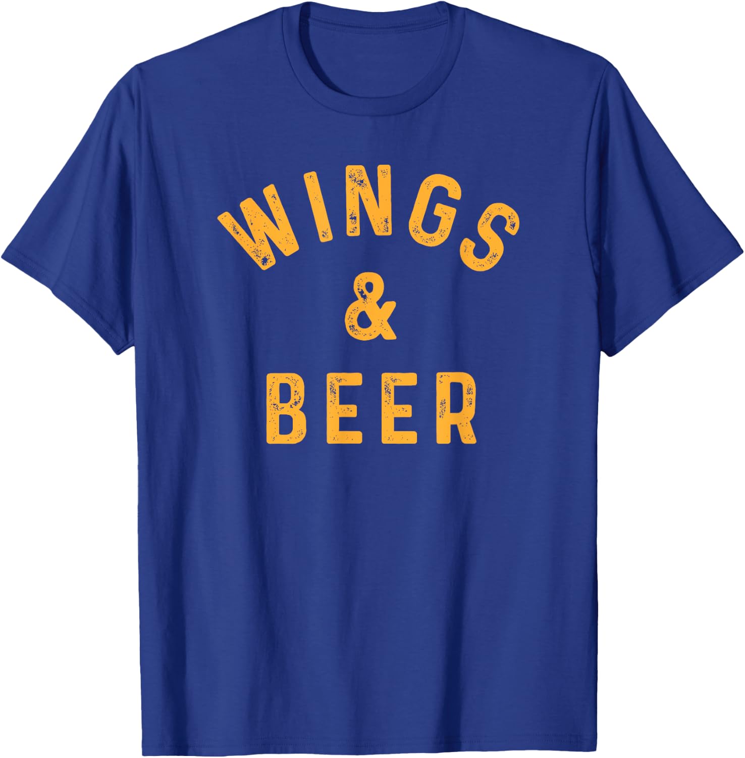 Wings & Beer Funny Buffalo Chicken Lover Beer Drinker T-Shirt - T-Shirt | Royal