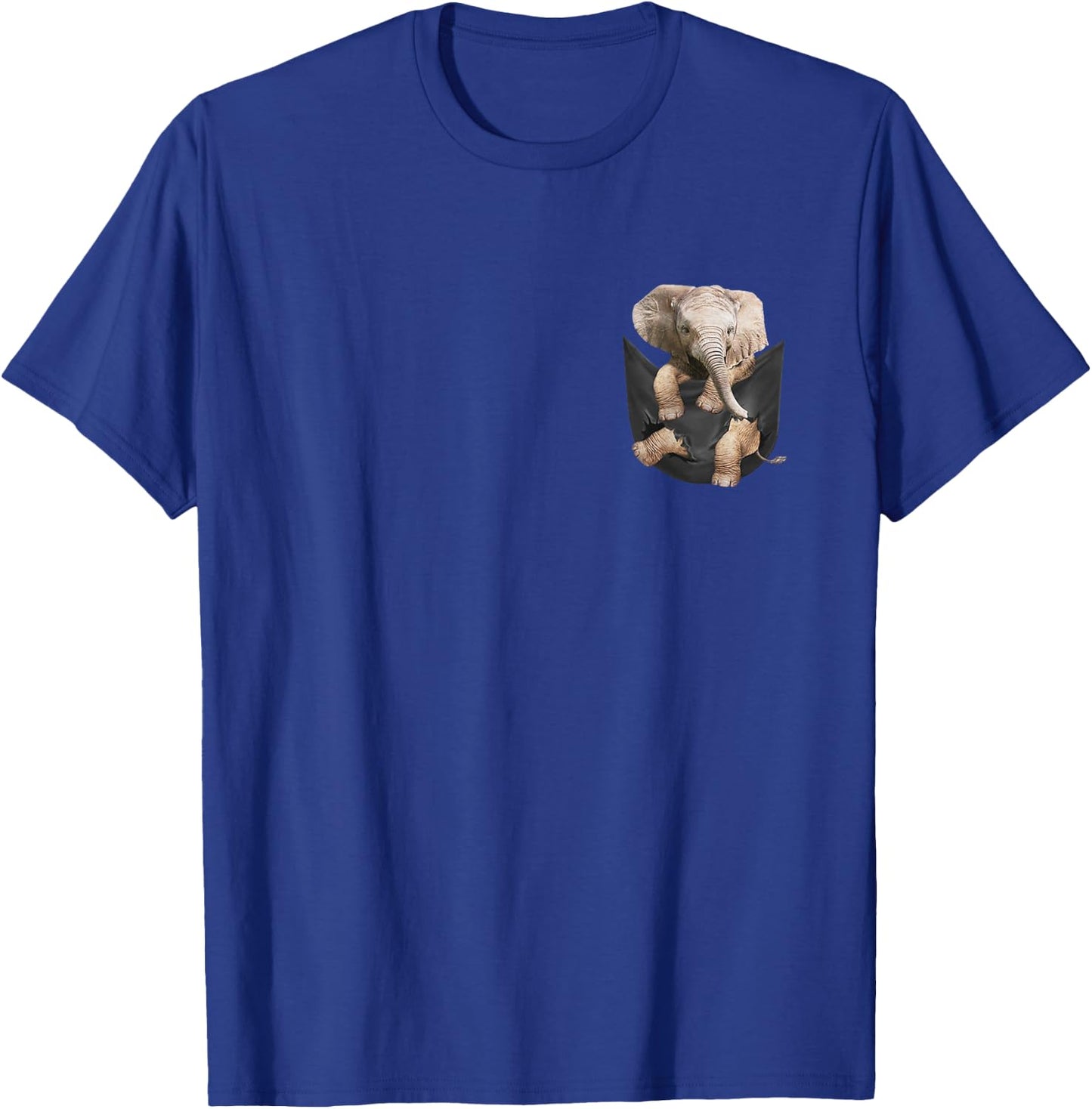 Elephant In Pocket Shirt Cute Elephant Lover Gift T-Shirt - T-Shirt | Royal