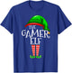 Gamer Elf Family Matching Group Christmas Video Game T-Shirt - T-Shirt | Royal