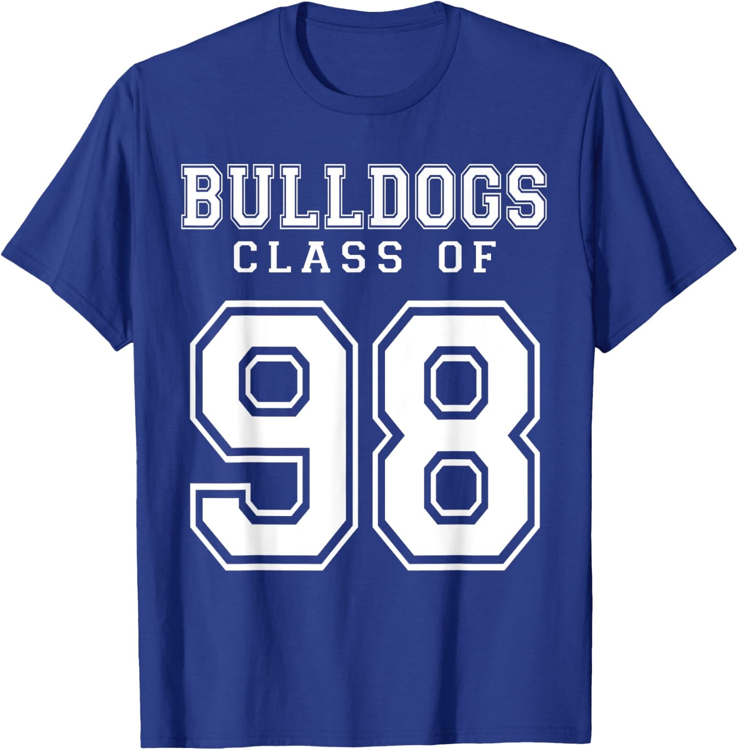 Class Of 1998 Bulldogs Custom Graduation Senior Personalized T-Shirt - T-Shirt | Royal