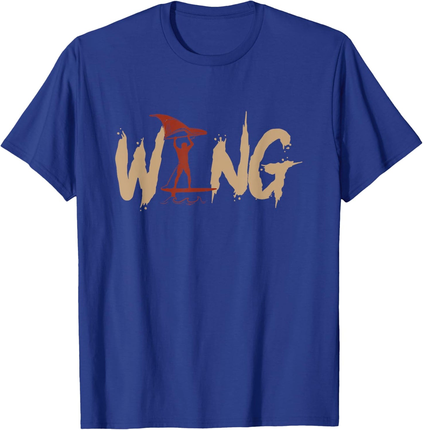 Wing Foiling Wing Surf Wing Foil Wingfoil T-Shirt - T-Shirt | Royal