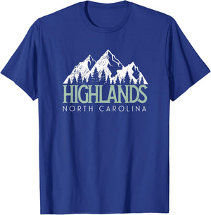 Vintage Highlands NC T-Shirt - T-Shirt | Royal