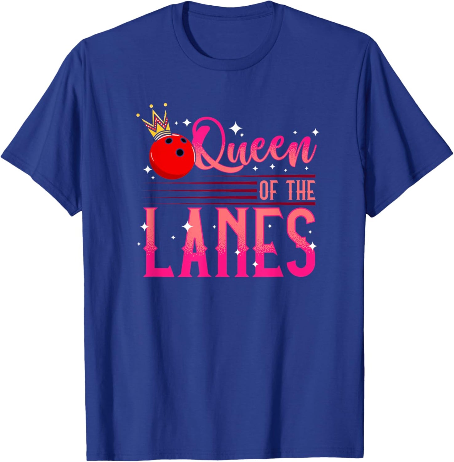 Female Bowling Player Design | bowler | Bowling T-Shirt - T-Shirt | Royal