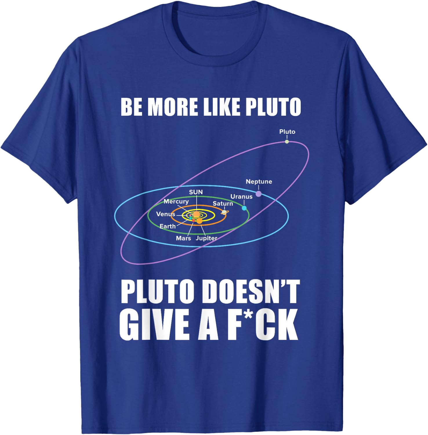 Pluto Doesnt give a fuck Gift, Astronomy& Space Scientist T-Shirt - T-Shirt | Royal