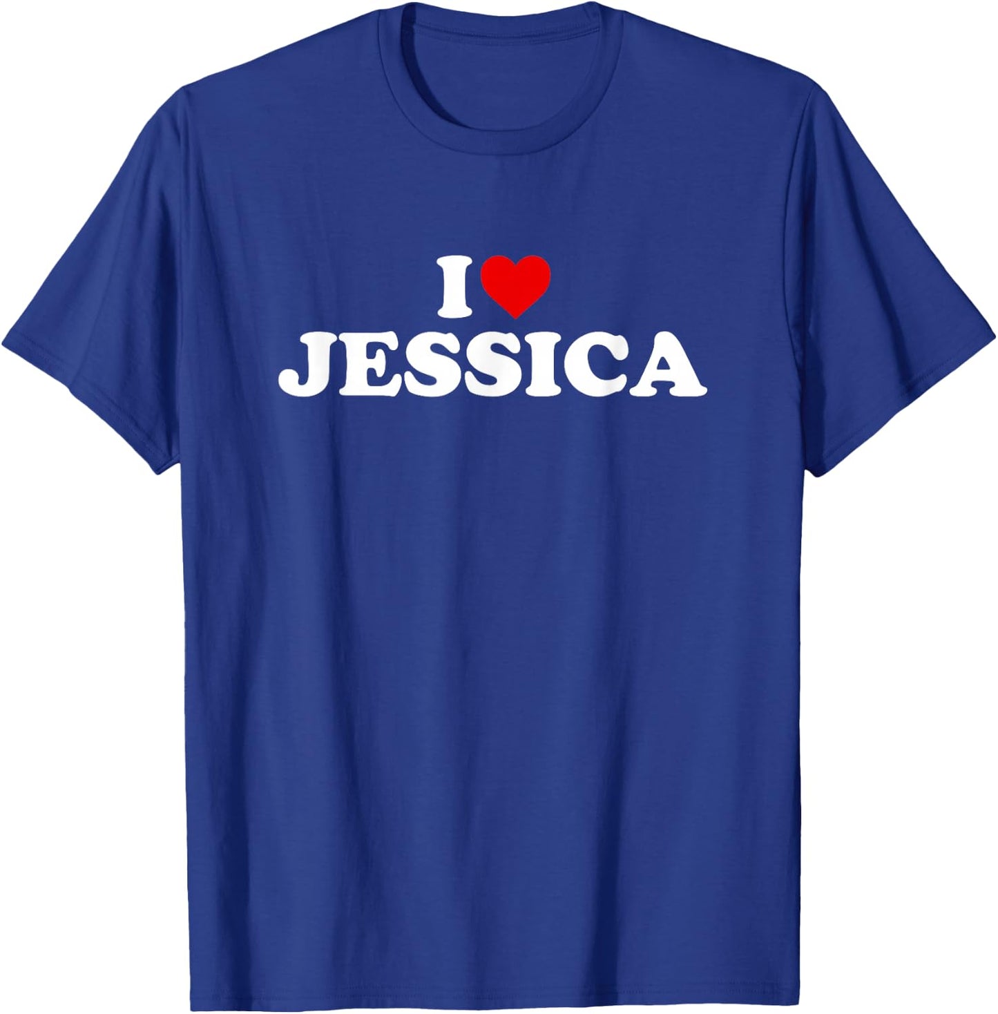 I Love Jessica - Heart T-Shirt - T-Shirt | Royal