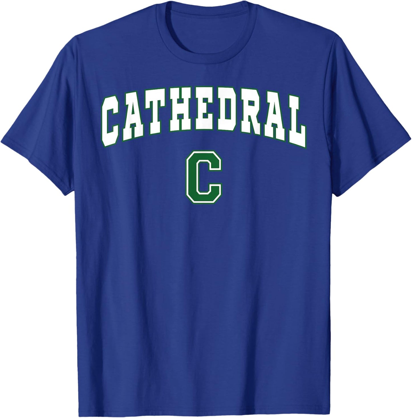 Cathedral High School Green Wave T-Shirt - T-Shirt | Royal