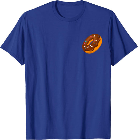 Donut Pocket Shirt Pink Sprinkle Doughnut Lovers Sweet T-Shirt - T-Shirt | Royal