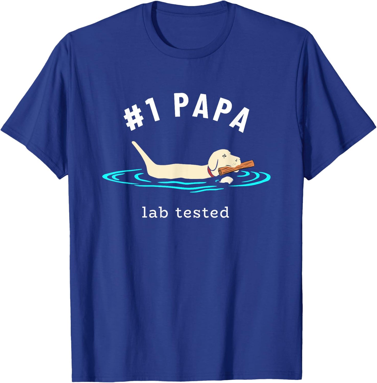 Lab Papa Yellow Labrador Retriever - Lab Dog Lover Men T-Shirt - T-Shirt | Royal