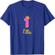 ELLIE First Birthday Novelty Girls Custom Name T-Shirt - T-Shirt | Royal