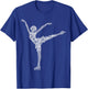 Figure Skating Ice Skates Girls Ladies T-Shirt - T-Shirt | Royal