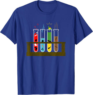 Melted Christmas - Chemist Christmas Funny - Test Tube T-Shirt - T-Shirt | Royal