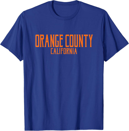 Orange County California Text Orange Print