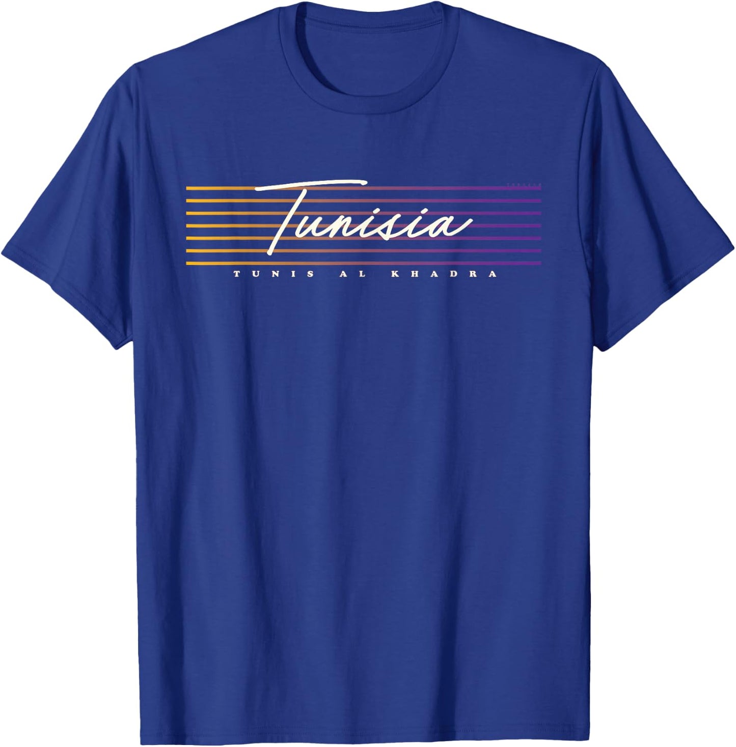 Nostalgic Retro Style Tunisia T-Shirt - T-Shirt | Royal