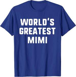 World's Greatest Mimi Funny Family T-Shirt - T-Shirt | Royal