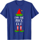 Funny Matching Family I'm The Nice Elf Christmas T-Shirt - T-Shirt | Royal
