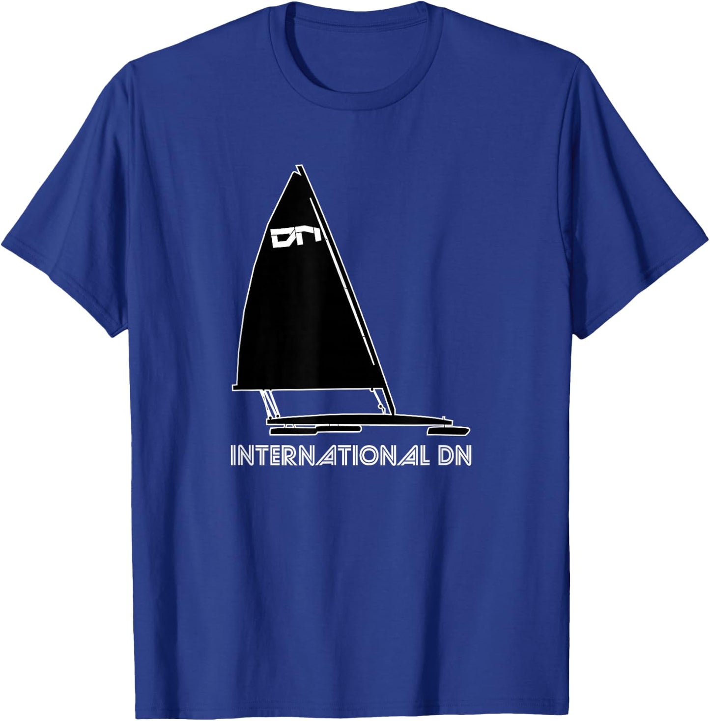 Ice Yachting and Ice Boat Graphic Design T-Shirt - T-Shirt | Royal