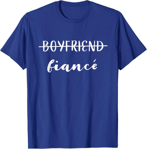 Boyfriend Fiance Shirt T-Shirt - T-Shirt | Royal