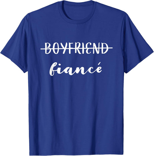 Boyfriend Fiance Shirt T-Shirt - T-Shirt | Royal