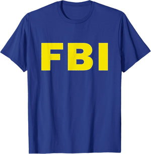FBI Halloween Funny Costume T-Shirt - T-Shirt | Royal