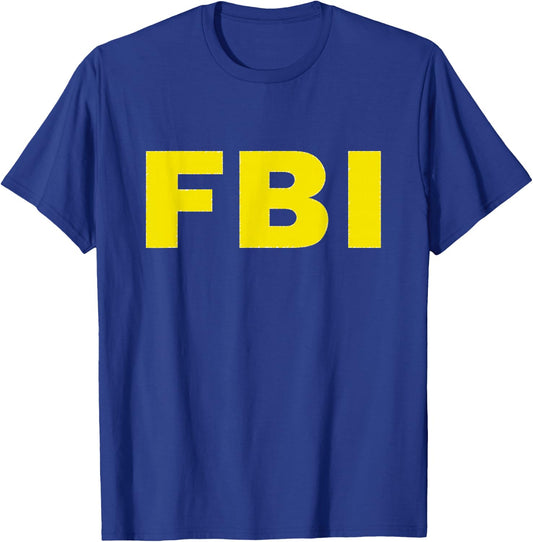 FBI Halloween Funny Costume T-Shirt - T-Shirt | Royal