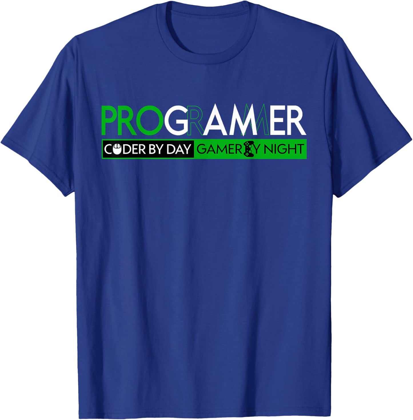 Funny PROGRAMMER Gamer and Coder Computer Geek for IT Men T-Shirt - T-Shirt | Royal
